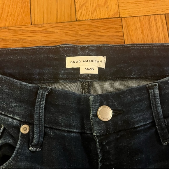 Good American Always Fits Good Legs Skinny Stretch Raw Hem Jeans 14-18 Plus - Picture 4 of 11